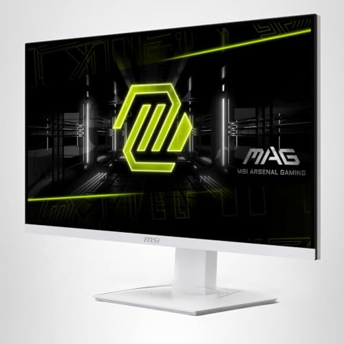 MSI MAG274QRFW 27-inch 2560 x 1440 (QHD) Computer Monitor, 180Hz, Adaptive Sync, HDMI, DisplayPort, VESA Mountable, Tilt, Height Adjustable, Speaker, 1ms, Black
