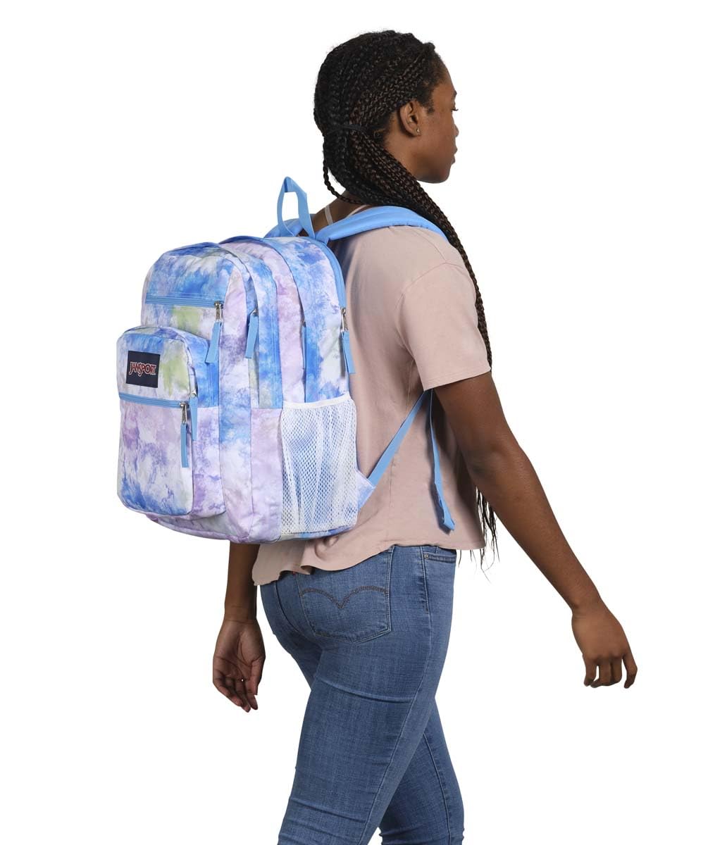 JanSport Laptop-Rucksack – Computertasche mit 2 Fächern, ergonomischen Schultergurten, 15-Zoll-Laptopfach, Tragegriff – Bücherrucksack – Erdbeer-Dusche