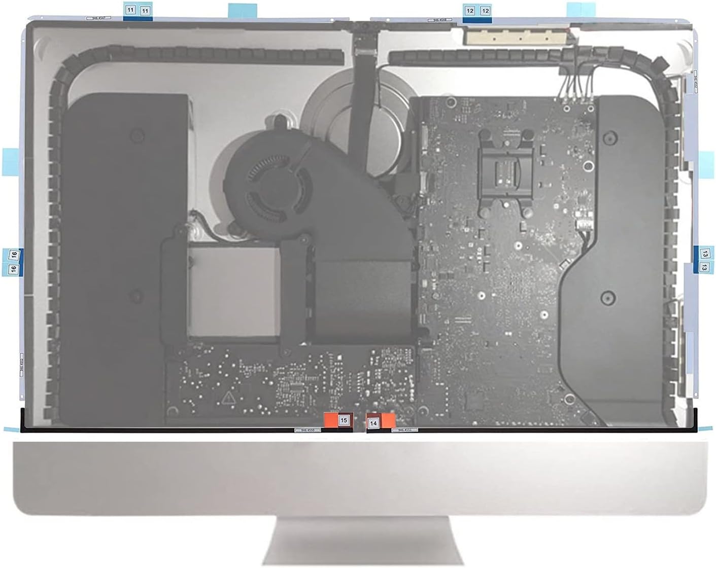 LCD-Display-Klebestreifen, kompatibel mit iMac 27 Zoll A1419 (Ende 2012 – Mitte 2017)