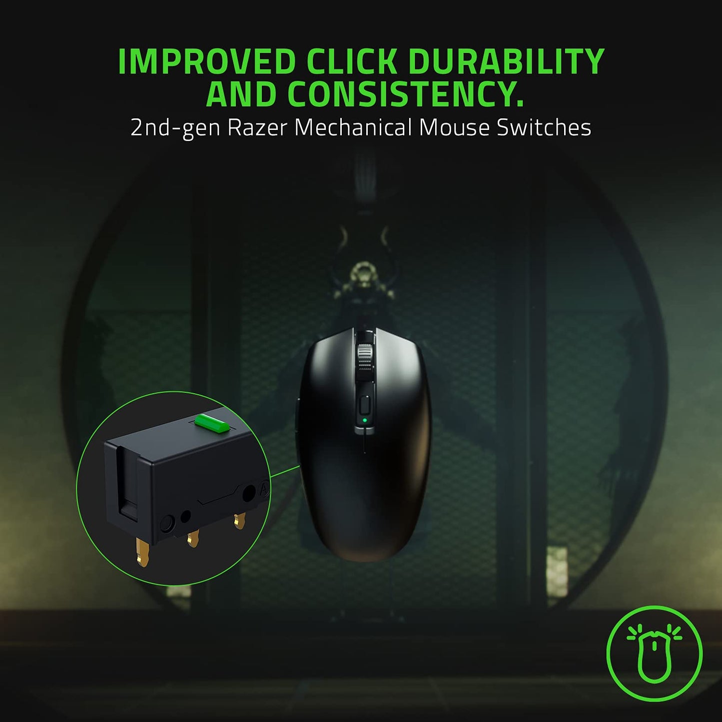 Razer Orochi V2 Mobile Kabellose Gaming-Maus: Ultraleicht – 2 kabellose Modi – Bis zu 950 Stunden Akkulaufzeit – Mechanische Mausschalter – Optischer 5G-Sensor mit 18.000 DPI – Klassisches Schwarz