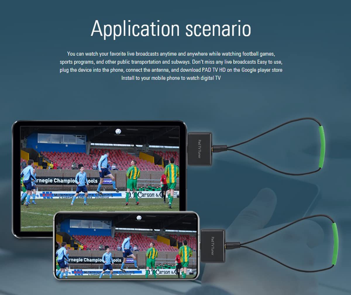 MyGica Type-C USB TV Tuner Card, Watching ATSC Digital TV Anywhere, Freeview HD TV Receiver, Recast Wireless HDTV Stick Tuner Adapter, USB TV Antenna for Android Phone Tablet PC Pad, No Internet Need