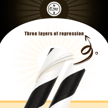 qiqee 200er-Packung Mehrfarbige Regenbogen-Trinkhalme aus Papier, Einweghalme, Großpackung (20 verschiedene Farben)