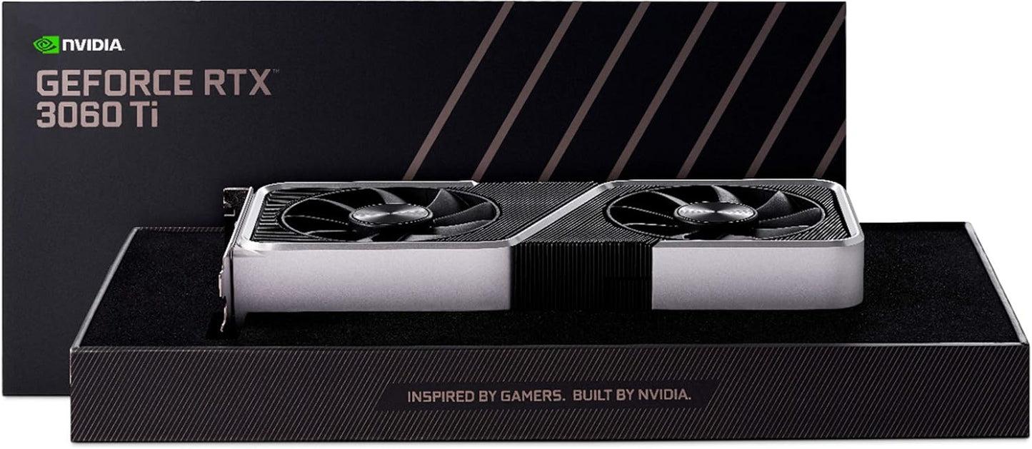 NVIDIA GeForce RTX 3060 Ti Founders Edition 8GB GDDR6 PCI Express 4.0 Graphics Card (Renewed)