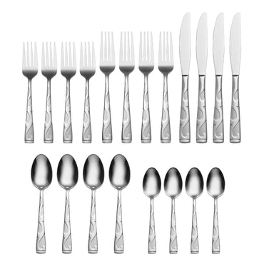 Oneida Tuscany 20-Piece Flatware Set, Service for 4, Silver