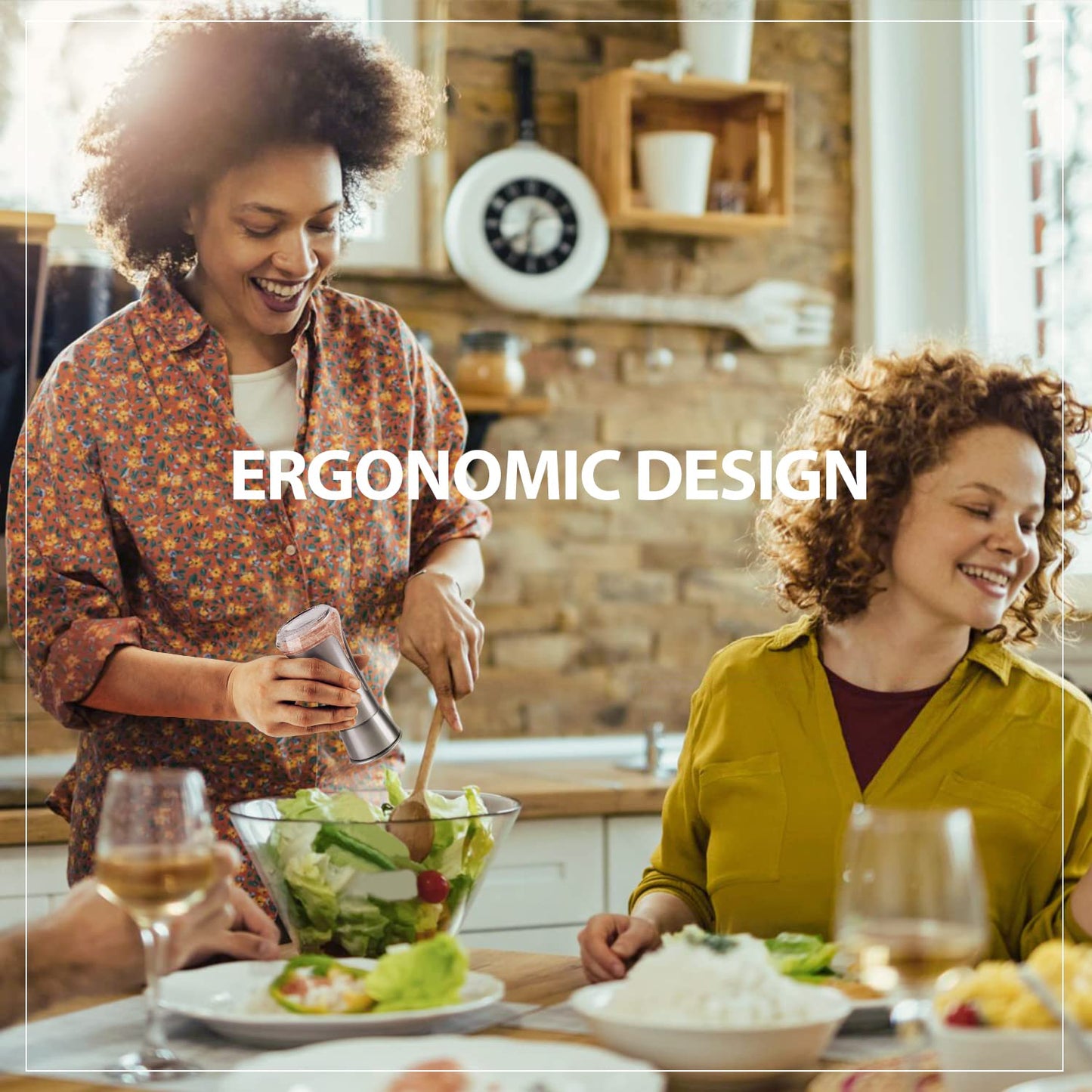 Salz- und Pfefferstreuer von Aelga – Salzstreuer mit verstellbaren Ausgießlöchern für Himalaya-Salz und Koscher-Salz