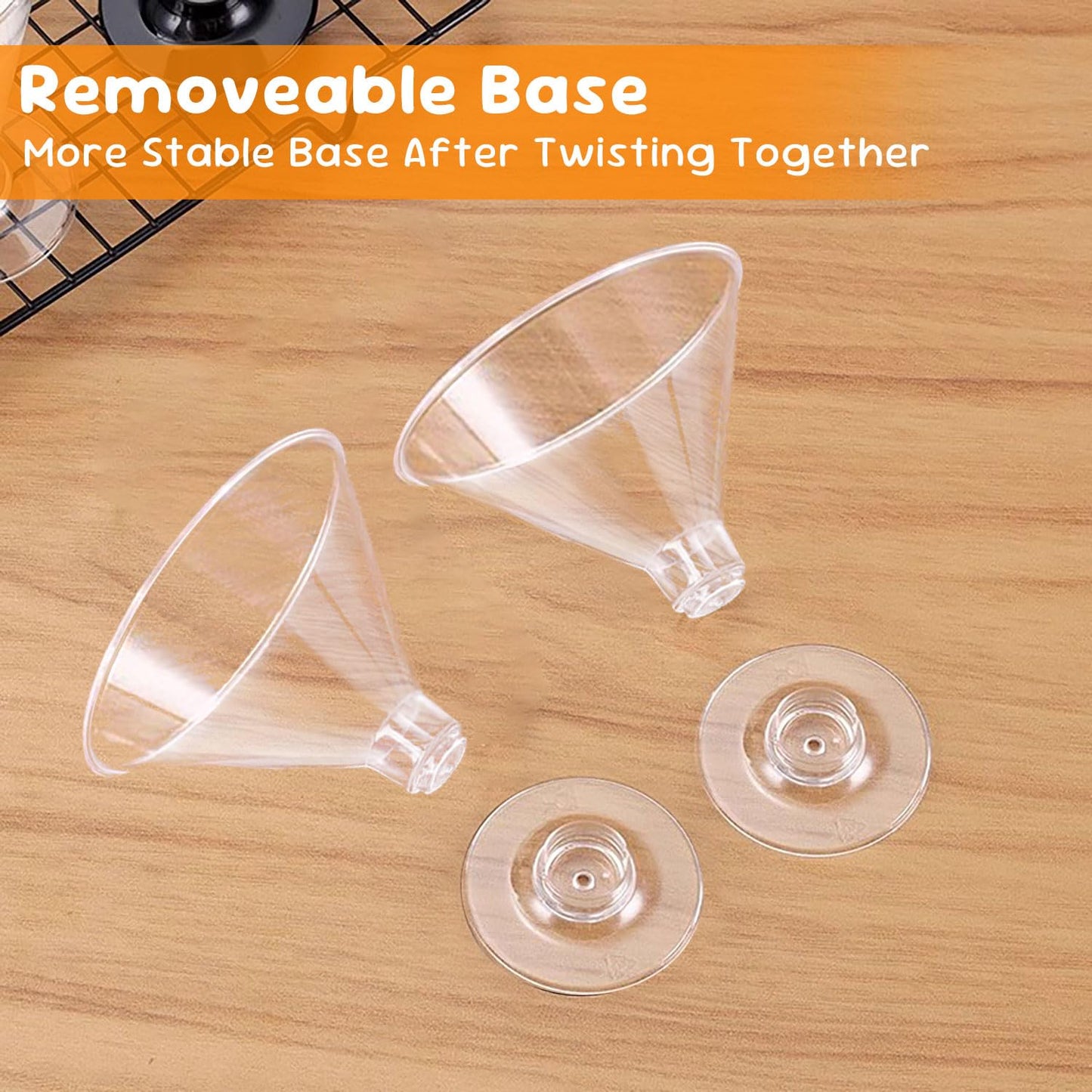 S8686S 25 PCS Disposable Martini Glasses for Parties 5oz,Plastic Martini Glasses Disposable,Martini Plastic Cups for Wedding Party