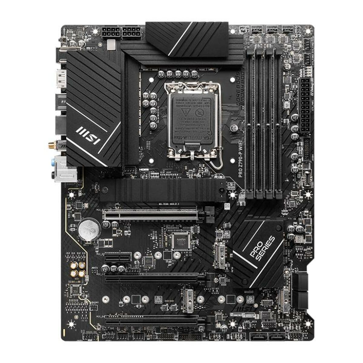 MSI PRO Z790-P WiFi ProSeries Mainboard (Unterstützt Intel Prozessoren der 12./13./14. Generation, LGA 1700, DDR5, PCIe 5.0, M.2, 2,5 Gbit/s LAN, USB 3.2 Gen2, HDMI/DP, Wi-Fi 6E, Bluetooth 5.3, ATX) (Generalüberholt)