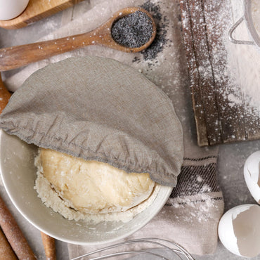 Patelai 10 Stück wiederverwendbare Schüsselabdeckungen in 5 Größen, elastische Lebensmittelaufbewahrungs-Schüsselabdeckungen aus dehnbarem Stoff, Deckel für Brot, Sauerteig, zum Gehenlassen von Lebensmitteln, Obst und Resten (Erdfarben)