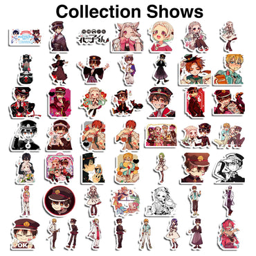 Pounchi Niedliche Anime-Sticker (100 Stück) Cartoon-PVC-Sticker, Geschenke für Laptop, Wasserflasche, Skateboard, Partyzubehör, Dekorationen, Teenager, Kinder