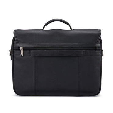 Samsonite Classic Leder-Überwurftasche, Schwarz, Einheitsgröße