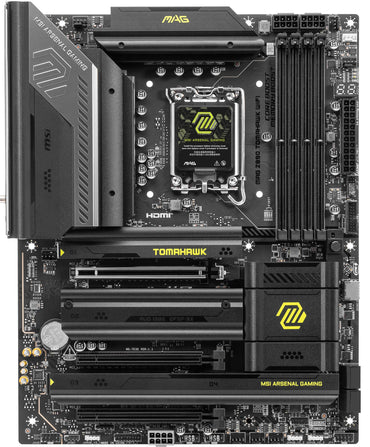 MSI MAG Z890 Tomahawk WiFi Gaming Motherboard (Supports Core Ultra Series 2 Intel Processors, LGA 1851, DDR5, PCIe 5.0, M.2, SATA, 5Gbps LAN, USB Type-C, Wi-Fi 7, Bluetooth 5.4, Thunderbolt 4, ATX)