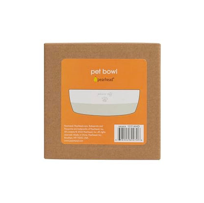 Pearhead Ceramic Bowl, Holds 2 Cups, Cute Whisker-Friendly Dish with Cat Face Design, Non-Slip, Microwave and Dishwasher Safe, Small/Medium