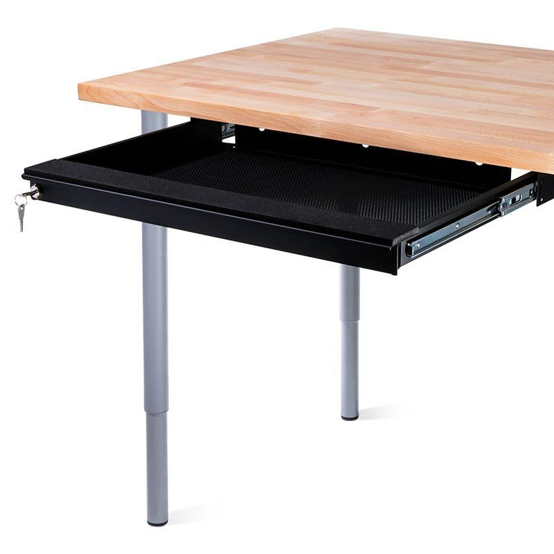 Penn Elcom Laptop-Schublade für unter den Schreibtisch, abschließbar, für 20-Zoll-Laptops – Hochwertige Sicherheitsschubladen – Modell EX-6171B