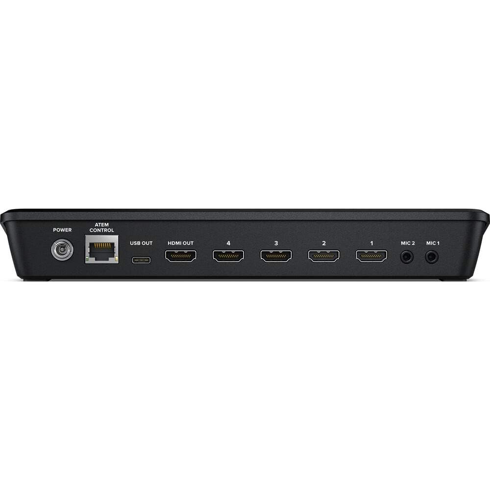 Blackmagic Design ATEM Mini Pro ISO HDMI Live Stream Switcher Bundle with 6’ HDMI Cable, 7’ Cat5e Cable, and 5-Pack of SolidSignal Cable Ties (SWATEMMINIBPRISO)
