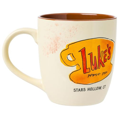 Silver Buffalo Gilmore Girls Ceramic Mug Featuring Luke’s Logo, 18 Ounces