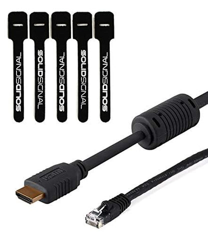 Blackmagic Design ATEM Mini Pro ISO HDMI Live Stream Switcher Bundle with 6’ HDMI Cable, 7’ Cat5e Cable, and 5-Pack of SolidSignal Cable Ties (SWATEMMINIBPRISO)