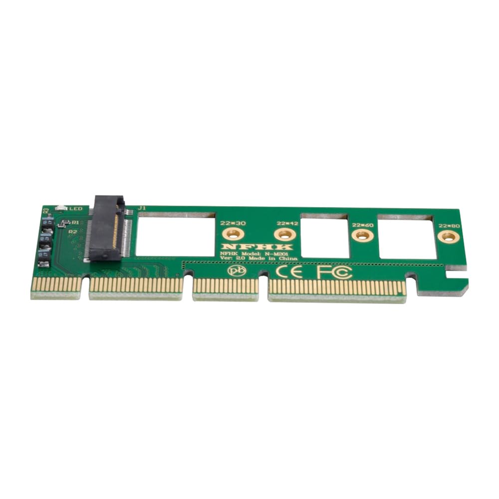 xiwai NVME AHCI SSD NGFF M-Key to PCI-E 3.0 16x x4 Adapter for XP941 SM951 PM951 A110 m6e 960 EVO SSD