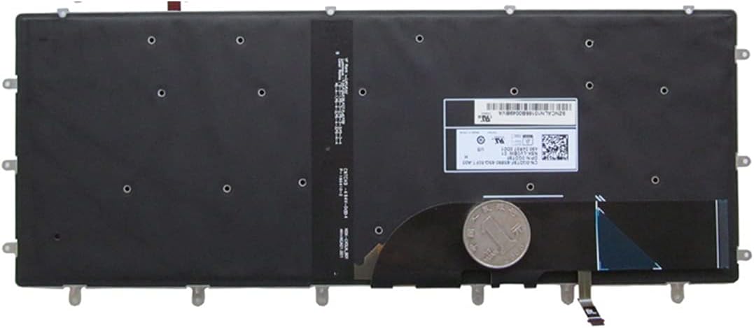 Laptop-Ersatztastatur mit US-Layout und Hintergrundbeleuchtung für Dell XPS 15 9550 N7547 N7548 9560 und Inspiron 15 7000 15-7558 15-7568 0WDHC2 NSK-LV0BW Schwarz 