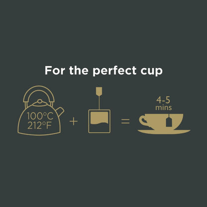 Taylors of Harrogate English Breakfast, Schwarzer Tee, Kissen-Teebeutel, 50 Stück (1 Packung), Kräftig, spritzig &amp; malzig, koffeinhaltig, heiß oder eisgekühlt genießen, 50 Teebeutel