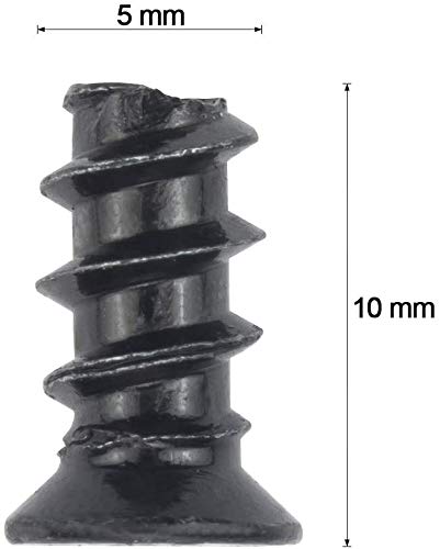 Persberg 100pcs Computer Cooling Fan Mount Screws, M5x10 Black - Fits 70mm to 140mm Fans