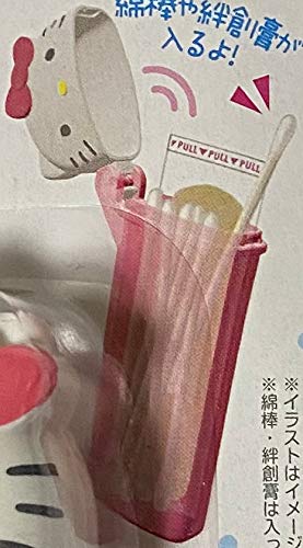 Sanrio Hello Kitty Portable Cotton Swab Slim Case 4.7 × 10.3 cm Makeup Travel Cases