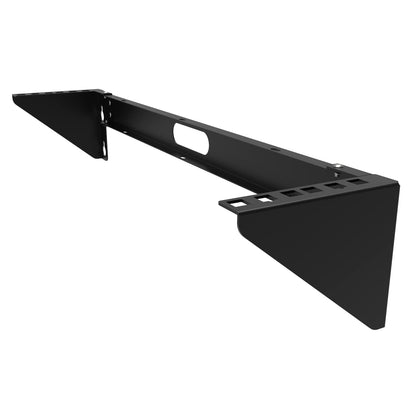 QiaoYoubang 2U Faltbare Wandhalterung für Patchpanels – Vertikales Wandmontage-Rack für 19-Zoll-Netzwerkgeräte inklusive Befestigungsmaterial