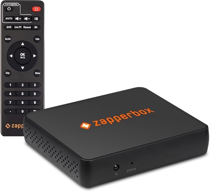 ZapperBox M2 ATSC 3.0 OTA Single Tuner + DVR + Gateway with 4K, HDR, and Channel Guide