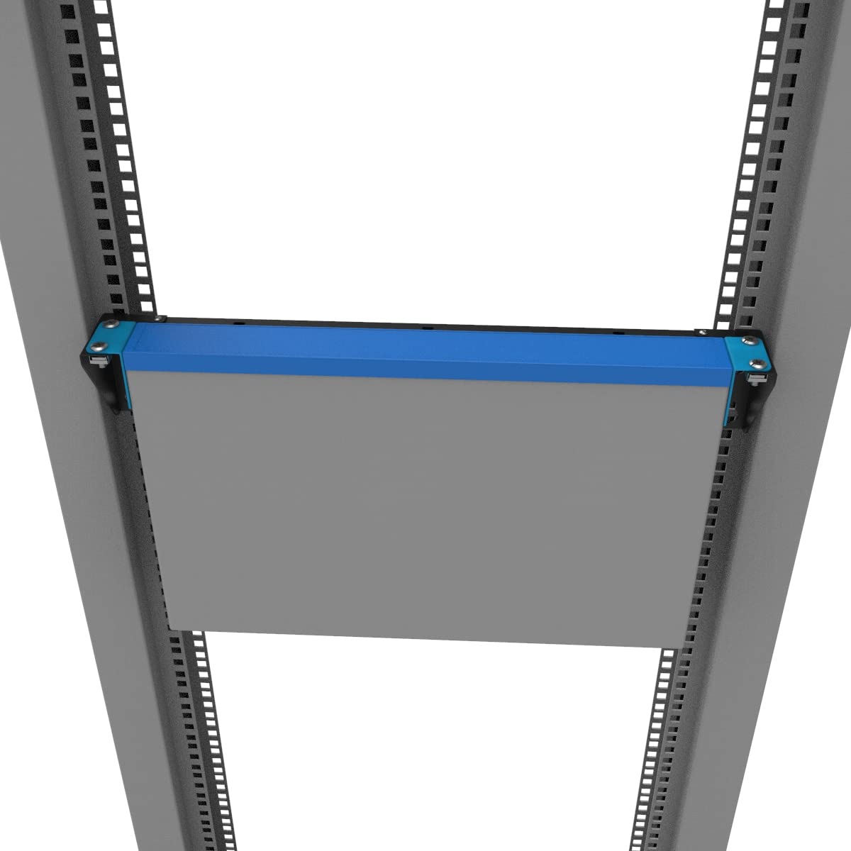 QiaoYoubang 2U Faltbare Wandhalterung für Patchpanels – Vertikales Wandmontage-Rack für 19-Zoll-Netzwerkgeräte inklusive Befestigungsmaterial