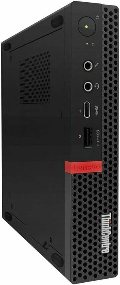 Lenovo ThinkCentre M920q Tiny Desktop,Intel 6 Core i5-8500T,16GB RAM,256GB NVME SSD,HDMI,DisplayPort,WiFi,Bluetooth,Wireless Keyboard Mouse,Windows 11 black (Renewed)
