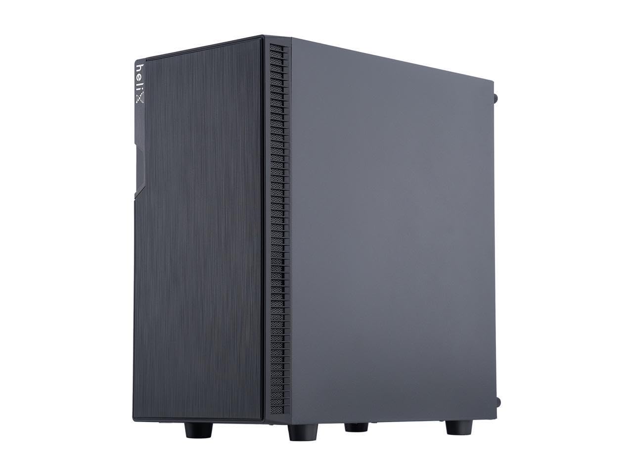 Rosewill FBM-X2-400-HELIX Micro ATX Mini Tower Desktop Gaming & Office PC Computer Case with Pre-Installed 400W Power Supply, 240mm AIO Support, 2X USB 2.0, 1 USB 3.0
