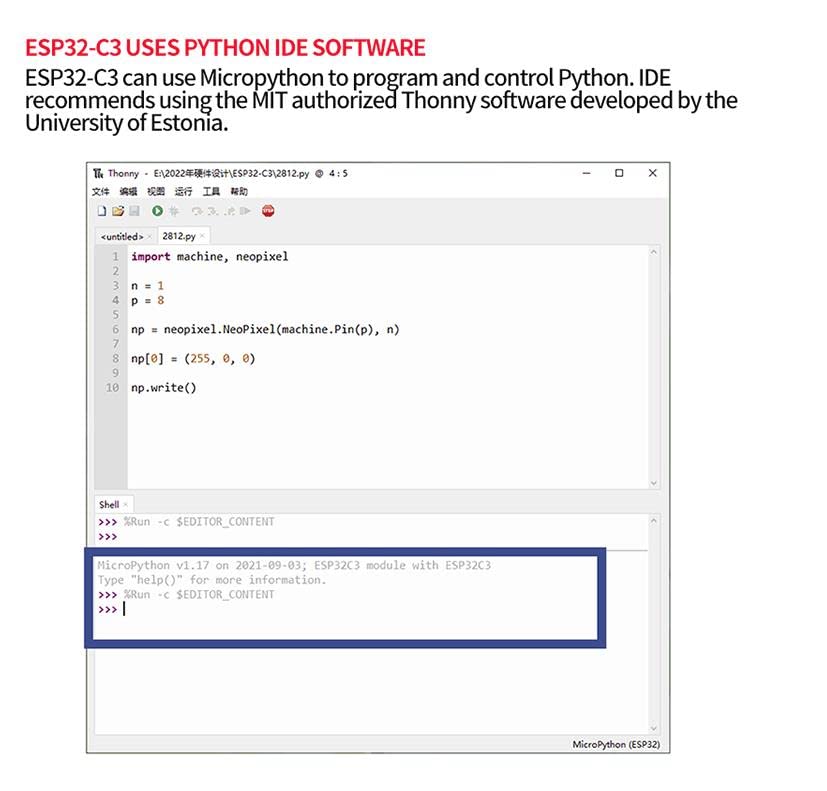 Teyleten Robot ESP32-S3-N8R2 ESP32-S3 Development Board Wi-Fi + BLE MCU Module Integrates Complete Wi-Fi and BLE Functions 3pcs