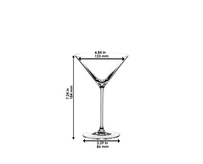 Riedel Vinum XL Martinigläser (2er-Set), mundgeblasene Kristall-Martinigläser mit Stiel – elegante Cocktailgläser für die Bar, 280 ml, maschinenwaschbar