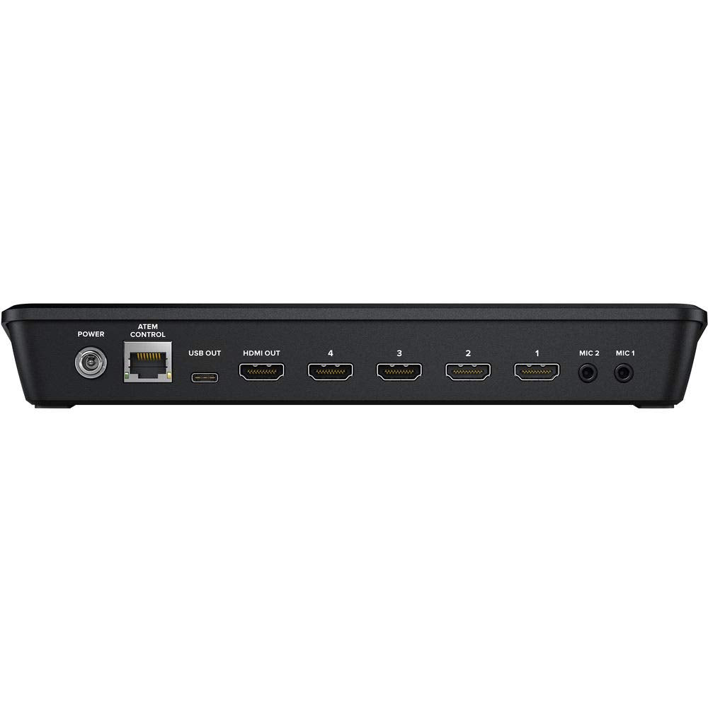 Blackmagic Design ATEM Mini Pro ISO HDMI Live Stream Switcher Bundle with 6’ HDMI Cable, 7’ Cat5e Cable, and 5-Pack of SolidSignal Cable Ties (SWATEMMINIBPRISO)