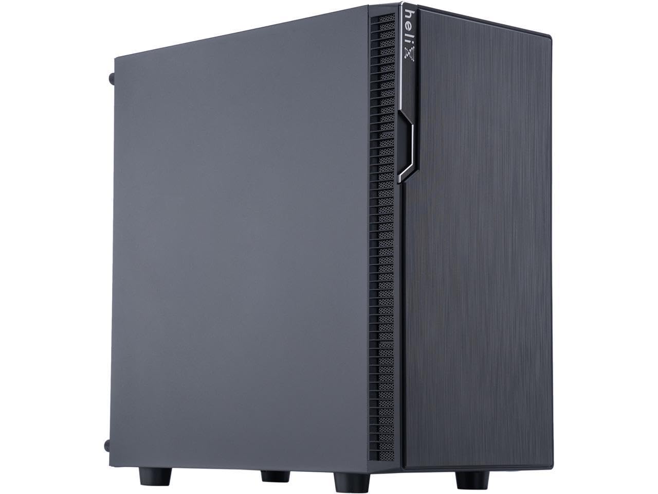 Rosewill FBM-X2-400-HELIX Micro ATX Mini Tower Desktop Gaming & Office PC Computer Case with Pre-Installed 400W Power Supply, 240mm AIO Support, 2X USB 2.0, 1 USB 3.0