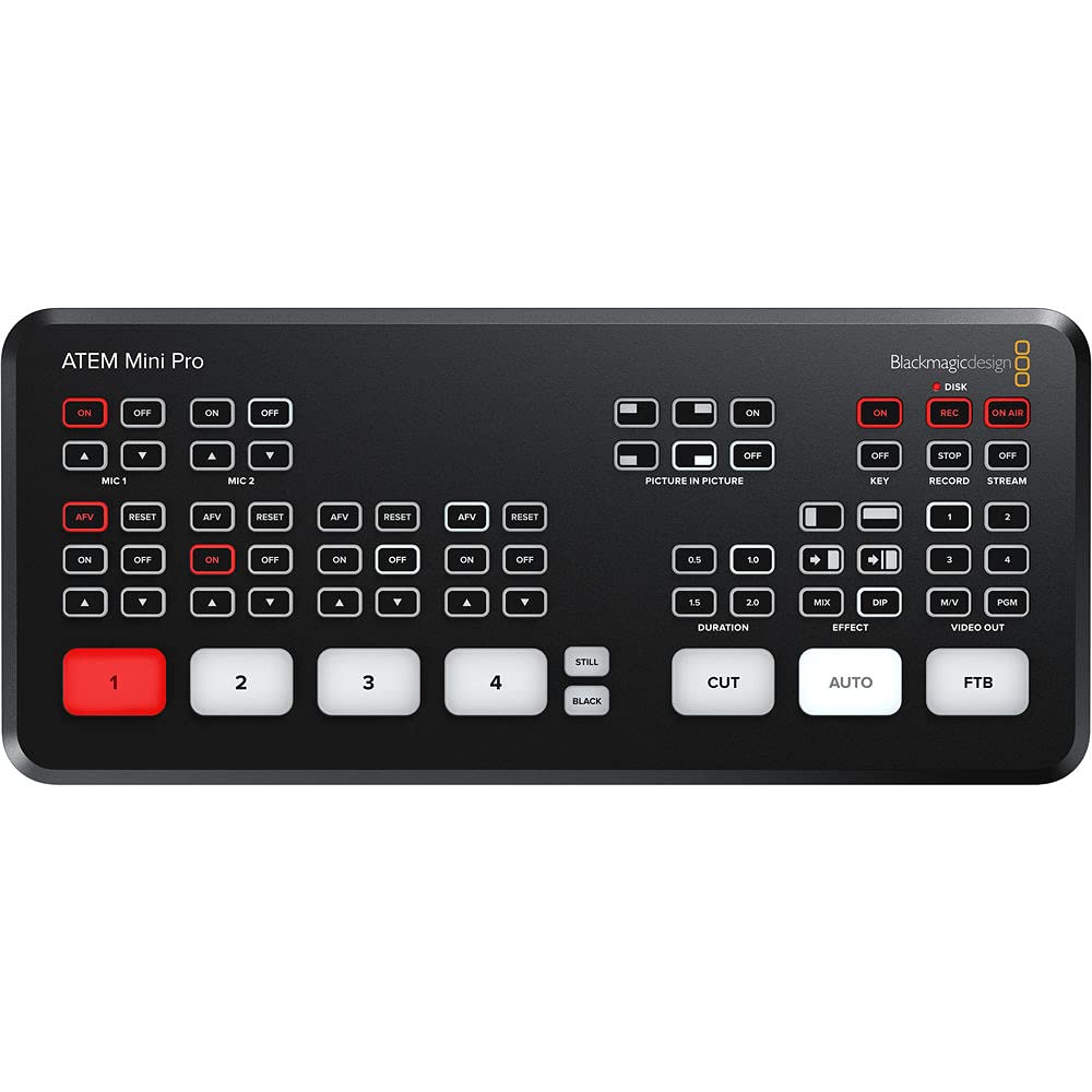 Blackmagic Design ATEM Mini Pro ISO HDMI Live Stream Switcher Bundle with 6’ HDMI Cable, 7’ Cat5e Cable, and 5-Pack of SolidSignal Cable Ties (SWATEMMINIBPRISO)