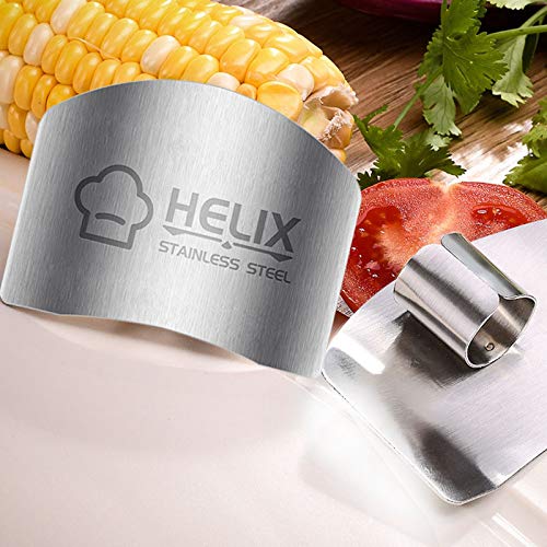 N / D 3 Pack Stainless Steel Finger Guard Protector for Cutting, Slicing and Dicing, Avoid Hurting While Chopping