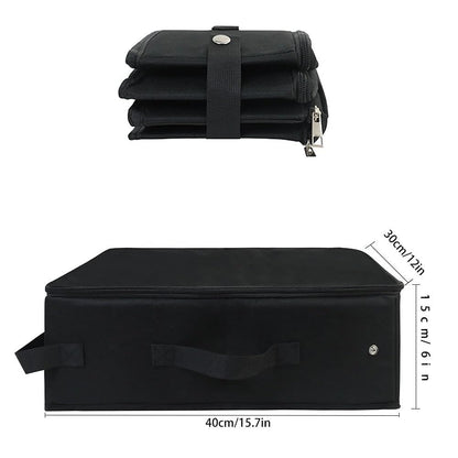 Tragbare Katzentoilette für Reisen mit Reißverschlussdeckel, faltbar, auslaufsicher, geruchsneutral, wasserdicht, leicht zu transportieren, ideal für Hotels und Autos