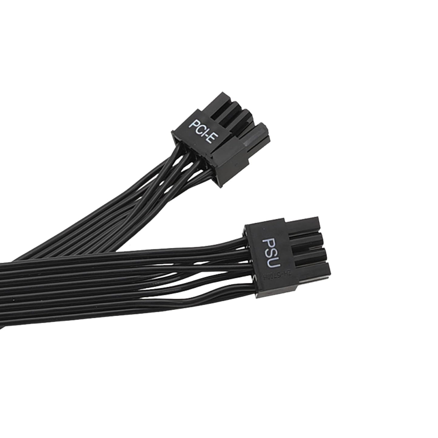 PCIe-Kabel für Corsair, 25 Zoll langes 8-Pin-Netzteilstecker-auf-6+2-Pin-Grafikkartenstecker-Stromkabel für Thermaltake, ARESGAME modulares Netzteil (Schwarz) 