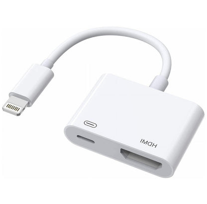 [Apple MFi-zertifiziert] Apple Lightning-auf-HDMI-Adapter für iPhone und Fernseher, 1080p Digital-AV-Adapter, Synchronisierungs- und Bildschirmanschlusskabel, kompatibel mit iPhone 14, 13, 12, 11, XS, XR, X, 8, iPad und HDTV-Projektor/Monitor