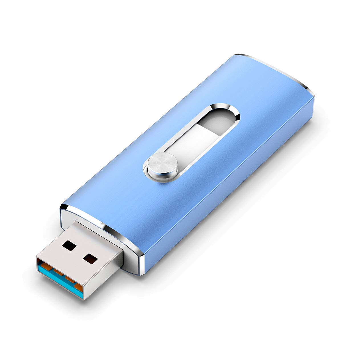 256GB Flash Drive, Aiibe USB C Flash Drive 256GB Dual USB 3.1 USB C Memory Stick OTG Type C Thumb Drive 256 GB USB C Drive for PC Tablet TV Car Type C Smart Phone (256G, Blue)