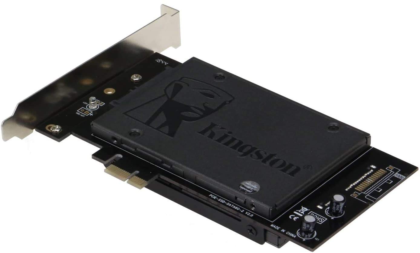 Sedna - PCI Express (PCIe) Dual 2.5 Inch SATA III (6G) SSD Adapter (Short Double Side SSD Version) (with Built in Power Circuit, no Need SATA Power Connector, Best for Mac), SSD/HDD not Included