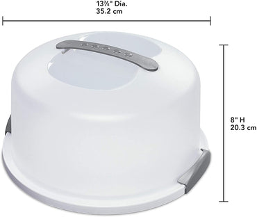 Sterilite Cake Server Circular Serving Container White