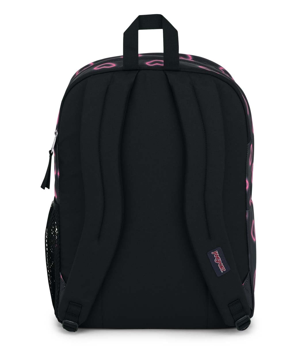 JanSport Laptop-Rucksack – Computertasche mit 2 Fächern, ergonomischen Schultergurten, 15-Zoll-Laptopfach, Tragegriff – Bücherrucksack – Erdbeer-Dusche 