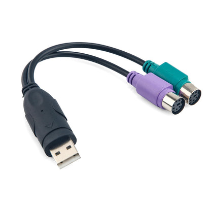 PS/2-zu-USB-Adapter, automatische Installation, USB-Tastatur-Monitor-Laptop-Barcodescanner-Maus-Adapter-Konverter