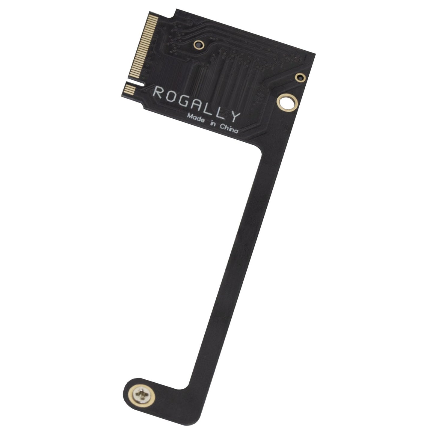 Suckoo SSD-Erweiterungskarte für Asus ROG Ally Handheld (2230 auf 2280) mit hoher Kapazität, NVMe M-Key NGFF M.2 PCIe 4.0/3.0 Gold Finger Adapter, 90°-Winkel, Schwarz