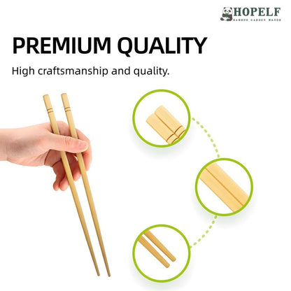 9.5 Inch X 5 Pairs Chopsticks,Reusable,Simplea and Minimalistic Design,More Size Choices 7"/9.5"/12"