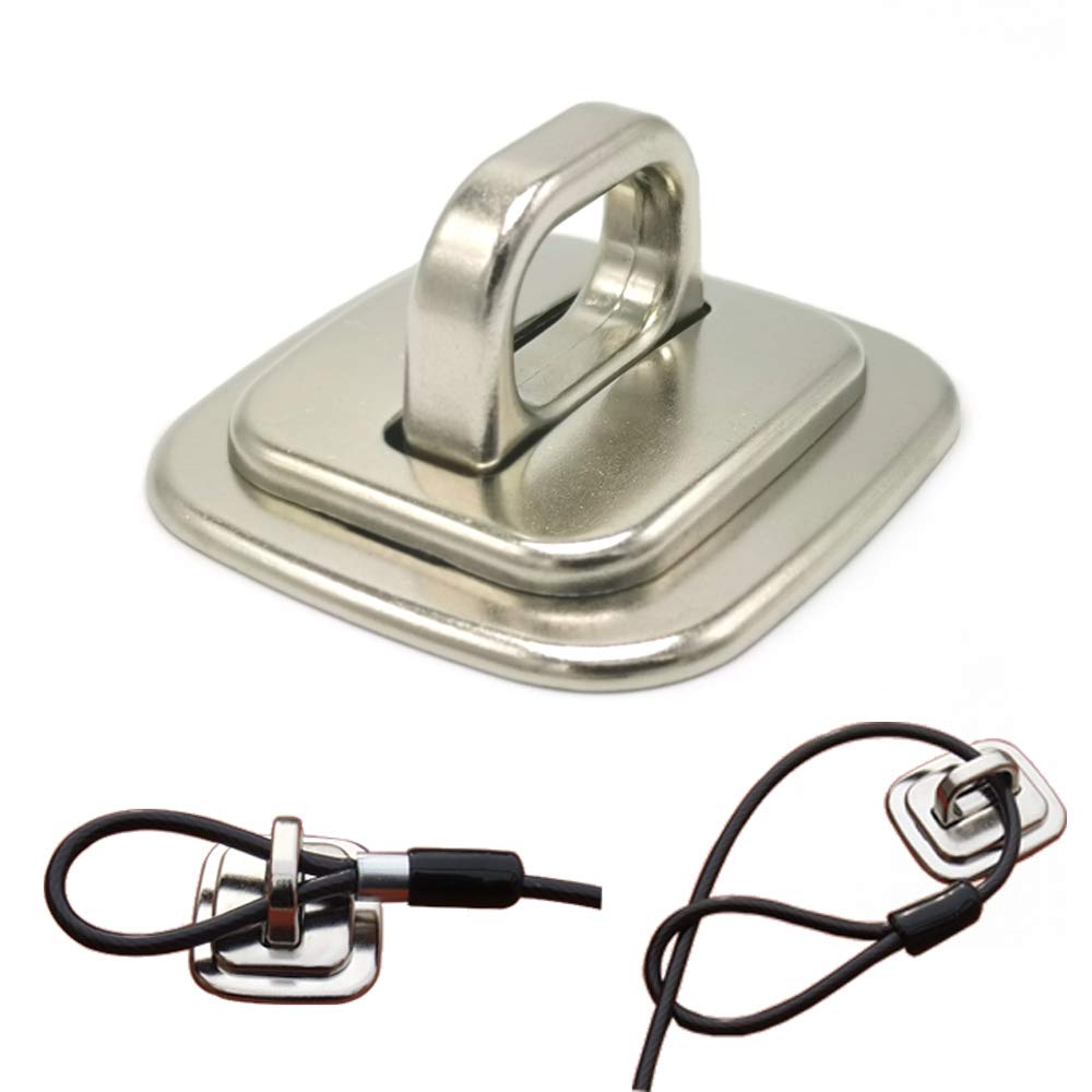 Security Anchor Base Plate for Keyed or Combination Cable Locks,Desk Mount Anchor Accessory for Cable Locks