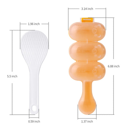 Reisbällchen-Streuer, Reisbällchenformen, DIY-Küchenhelfer in Kugelform, Streuer, Lebensmitteldekoration für Kinder, DIY-Lunchbox-Form mit Mini-Reislöffel