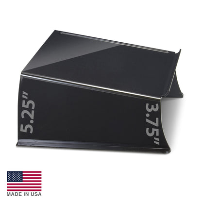 Officemate Telephone Stand, Laptop Stand, Black Plastic Computer Riser, Laptops Elevator for Desk, 12.5 x 10 .125 x 5.25 Inches, Black (21522)