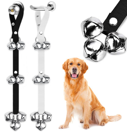 BLUETREE Hunde-Türklingeln Premium-Qualität, Trainings-Toilettenklingel, verstellbare Türklingel, Hunde-Türklingeln für die einfache Stubenreinheitserziehung Ihres Welpen - 7 extra große, laute 1,4-Türklingeln 